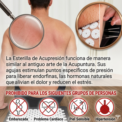 Alfombrilla de Acupresión para Espalda, Cuello y Relajación Total