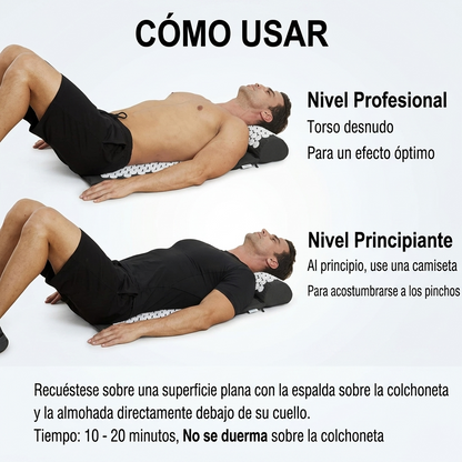 Alfombrilla de Acupresión para Espalda, Cuello y Relajación Total